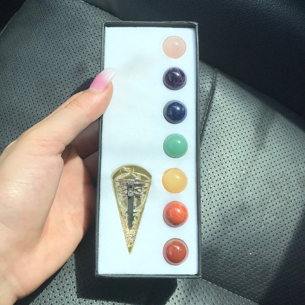 Pendent with Chakra Stones